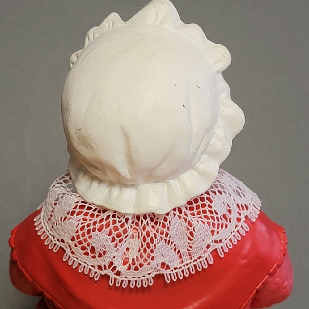 1980s 1988 Hallmark Mrs Claus Knitting Stocking Hanger Holder Vintage - Picture 8 of 10
